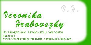 veronika hrabovszky business card